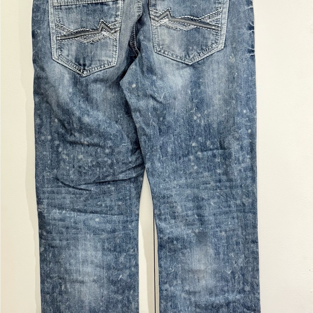 Crown Relaxed Fit Faded Blue Jeans - Picture 5 of 7
